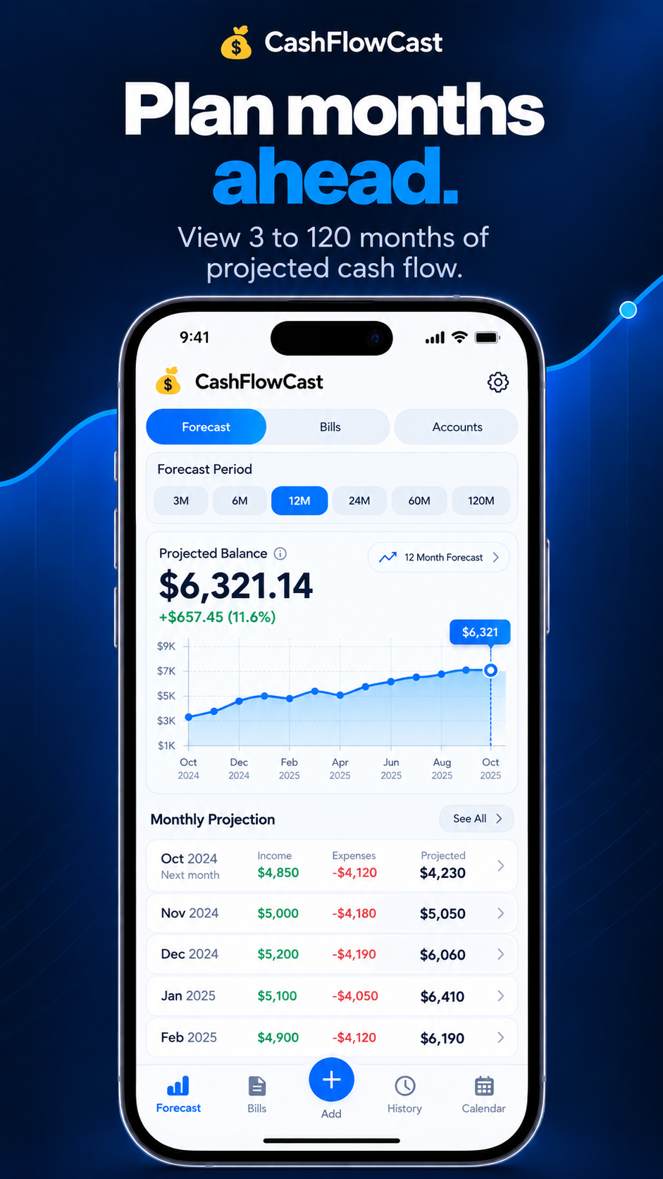 CashFlowCast forecast
